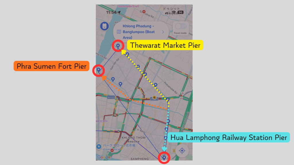 運河ボートの運行ルート